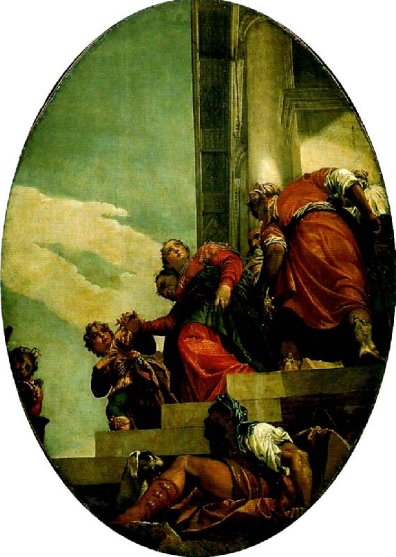 Paolo  Veronese esther brought before abasuerus